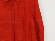 Vorschaubild 3 von Damen Blazer Rot Strukturmuster Langarm Gr. 44/XXL Business