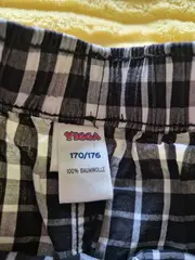 Vorschaubild 2 von Karierte Jogginghose Kinder Gr. 170 Baumwolle Freizeit Hose Mehrfarbig