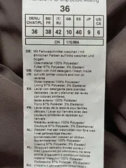 Vorschaubild 4 von Damen Businesskleid Gr. 36/S Braun Lochmuster Spitze Elegant