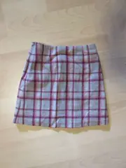 Vorschaubild 2 von L.O.G.G. Faltenrock Kinder Gr. 128 kariert grau Wolle