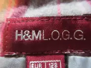 Vorschaubild 3 von L.O.G.G. Faltenrock Kinder Gr. 128 kariert grau Wolle