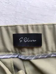 Vorschaubild 3 von Damen Stoffhose Beige Gr. 42 Business Elegant Baumwolle