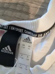 Vorschaubild 2 von T-Shirt Mädchen Gr. 128 Weiß Sportlich Casual Logo-Print