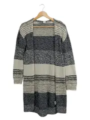 Vorschaubild 1 von Damen Strickjacke Mehrfarbig Gestreift Casual Gr. 34/XS