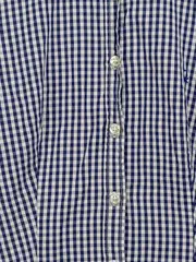 Vorschaubild 3 von BENETTON Hemdbluse Damen Gr. 36/S kariert blau Baumwolle Langarm Casual