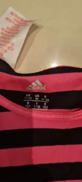 Vorschaubild 4 von Mädchen T-Shirt Gr. 152 Pink Schwarz Gestreift Climalite Sport