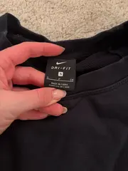 Vorschaubild 2 von Dri-Fit Damen Crop Sweatshirt Schwarz Gr. S 36 Sportlich
