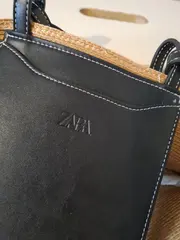 Vorschaubild 4 von Strobkorb Tasche Henkeltasche Damen Braun Lederdetails Freizeit M