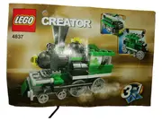 Vorschaubild 2 von Creator 3-in-1 Mini Züge Set 4837 Dampflok Grün Komplett