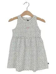 Vorschaubild 1 von WEEKEND A LA MER Kinder Sommerkleid Gr. 92 Weiß gepunktet Baumwolle
