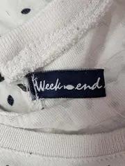 Vorschaubild 3 von WEEKEND A LA MER Kinder Sommerkleid Gr. 92 Weiß gepunktet Baumwolle