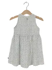Vorschaubild 2 von WEEKEND A LA MER Kinder Sommerkleid Gr. 92 Weiß gepunktet Baumwolle