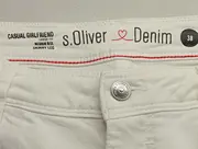 Vorschaubild 4 von Damen Jeans Girlfriend Regular Fit Gr. 38 M Weiß Casual