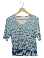 Vorschaubild 1 von Damen T-Shirt Gr. 44/XXL Mehrfarbig Casual Baumwolle