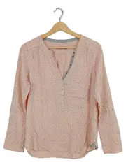 Vorschaubild 1 von Damen Bluse Langarm Rosa Sterne Gr. 36/S Viskose