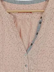 Vorschaubild 2 von Damen Bluse Langarm Rosa Sterne Gr. 36/S Viskose