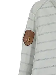 Vorschaubild 2 von Kapuzenpullover Herren Gr. M Weiß Gestreift Maritim Hoodie