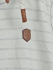 Vorschaubild 4 von Kapuzenpullover Herren Gr. M Weiß Gestreift Maritim Hoodie