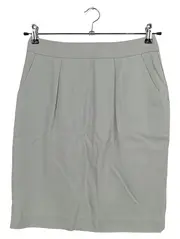 Vorschaubild 1 von Damen Faltenrock Gr. 36/S Grau Business Elegant Midirock
