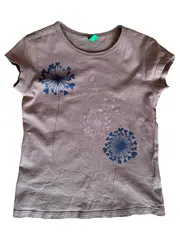 Vorschaubild 1 von T-Shirt Kinder Gr. 110 Braun Blumenmuster