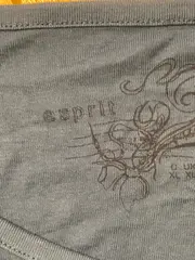 Vorschaubild 4 von Damen Langarmshirt Blumen Print Blau Gr. 42/XL Casual Baumwolle