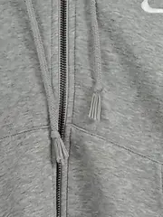Vorschaubild 3 von Damen Kapuzenpullover Hoodie Cropped Grau Gr. 36/S Reißverschluss
