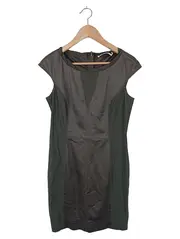 Vorschaubild 1 von Etuikleid Damen Gr. 36/S Grau Business Elegant Polyester