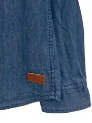 Vorschaubild 9 von Kinder Jeanshemd Freizeithemd Gr. 134 Blau Baumwolle Langarm