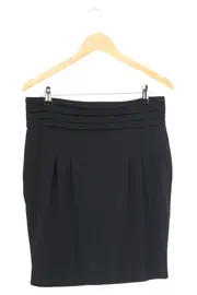 Vorschaubild 1 von Damen Faltenrock Schwarz Business Elegant Gr. 42/XL