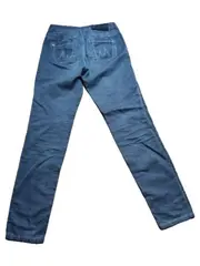 Vorschaubild 2 von Stoffhose Damen Blau Gr. 34 Spitze Floral Elegant Baumwolle