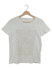 Vorschaubild 1 von Damen T-Shirt Weiß Gr. S Casual Print Kurzarm