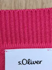 Vorschaubild 5 von Damen Pullover V-Ausschnitt Kurzarm Pink Gr. 44/XXL Casual Baumwolle