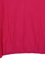 Vorschaubild 2 von Damen Pullover V-Ausschnitt Kurzarm Pink Gr. 44/XXL Casual Baumwolle