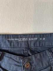 Vorschaubild 3 von Pier One Herren Shorts Slim Fit W38 Blau Denim Bermuda Kurze Hose