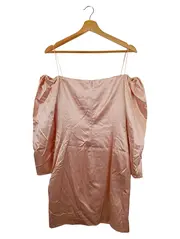 Vorschaubild 2 von Cocktailkleid Damen Gr. 40/L Rosa Elegant Off-Shoulder