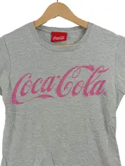 Vorschaubild 7 von T-Shirt Damen Gr. 40/42 Grau Pink Logo-Print Casual
