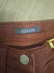 Vorschaubild 3 von Damen Jeans Straight Leg Gr. 38 Braun Casual Hose