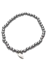 Vorschaubild 1 von LBVYR Armband Damen Elegant Grau Kunststoff Perlenarmband Schmuck