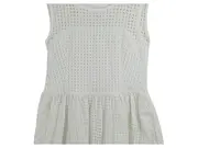 Vorschaubild 2 von Damen Freizeitkleid Lochmuster Weiß Gr. XL Baumwolle
