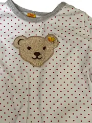 Vorschaubild 4 von Kinder Langarmshirt Gr. 86 Weiß gepunktet mit Teddybär