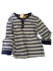 Vorschaubild 2 von Kinder Langarmshirt Gr. 86 Weiß gepunktet mit Teddybär