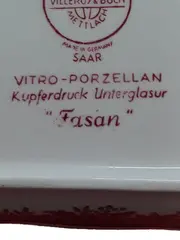 Vorschaubild 5 von Fasan Dekoschale Rot Porzellan 12 cm Klassisch