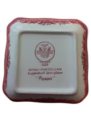 Vorschaubild 2 von Fasan Dekoschale Rot Porzellan 12 cm Klassisch