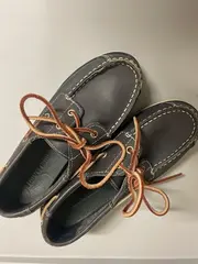 Vorschaubild 2 von Kinder Schnürschuhe Bootsschuhe Gr. 34 Blau Leder