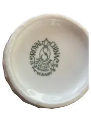 Vorschaubild 3 von Kaffeeservice Porzellan Weiß Blumenmuster Veilchen 3-teilig