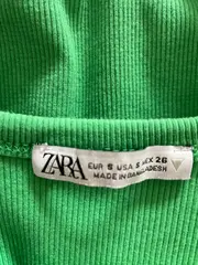 Vorschaubild 3 von Damen Top Grün Gr. 36/S mit Raffung und Kordelzug Casual