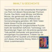 Vorschaubild 4 von Disney Puzzle 1000 Teile Mickey Minnie Paris Eiffelturm
