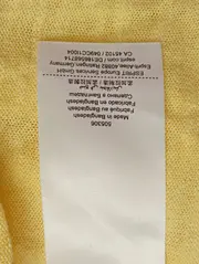 Vorschaubild 5 von Strickjacke Damen Gelb Gr. 34/XS Kapuze Baumwolle Freizeit