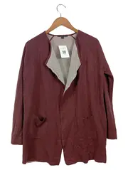 Vorschaubild 1 von Damen Strickjacke Langarm Rippstrick Rot Gr. 40/L Casual