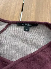 Vorschaubild 4 von Damen Strickjacke Langarm Rippstrick Rot Gr. 40/L Casual